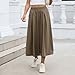 Women's High Waist Baggy Trousers Lightweight Wide Leg Straight Pant Casual Comfy 2026 Fashion Pants with Pocketes Brown