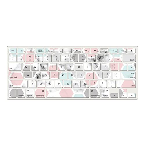Carcasa MacBook Pro 13 A1278 JZ Geometric Marble con protector teclado 4