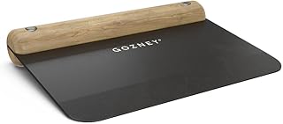 Dough Cutter - Natural Wood Handle Pizza Dough Cutter, Bench Scraper and Chopper