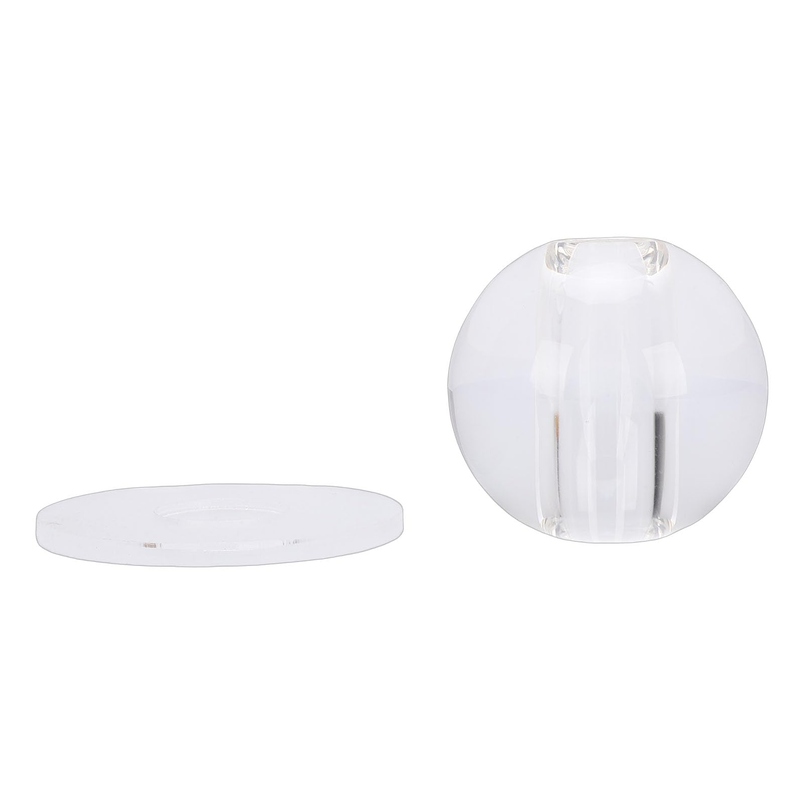 Cocoarm Entraîneur de Course de Queue de Billard en Verre 56 Mm avec Trou de Visée de 18 Mm, Base Antidérapante pour Débutants et Joueurs Avancés, Pratique en Club à Domicile