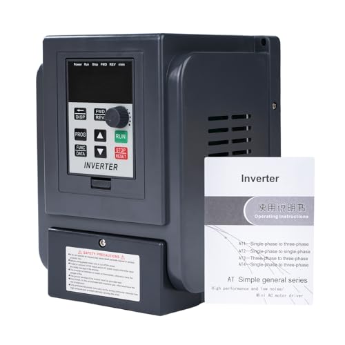 Convertisseur monophasé triphasé VFD Jadeshay 2,2 kW avec contrôle de vitesse fluide du moteur