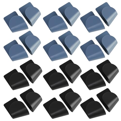 Uopjdd 12 Pares De Bastidores De Tapa De Olla, Bastidores De Almacenamiento Multifunción, Soportes Montados En La Pared, Bastidores De Almacenamiento Autoadhesivos, Accesorios De Cocina.