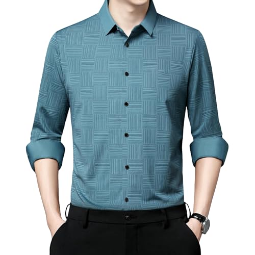 Chemise à manches longues imprimée pour homme idéale pour l'été
