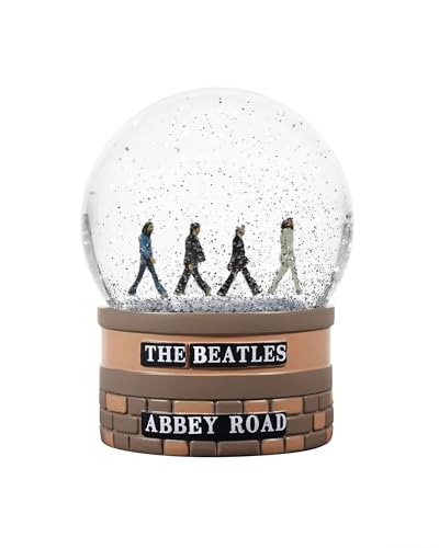 Half Moon Bay | Abbey Road - Globo de nieve de The Beatles para adultos | Adornos de Navidad peculiares y decoración de Navidad | Divertida cúpula de nieve | Regalos de The Beatles y regalos de música
