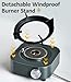 Portable Camping Stove - 7000W Dual-Core Burner Propane Butane Stove with Carry Case, Windproof for Home/RV/Camp, Compatible for All Cookwares