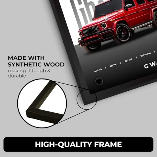Image of Funk You Store Mercedes G Wagon Poster | Framed G Wagon A4 Sized (31 x 23 cm) | Car Posters for Wall, Mercedes G 63 Frame | SUV Frames | Car Poster for Wall, Bedroom, Hostel, Study Room (F 049)