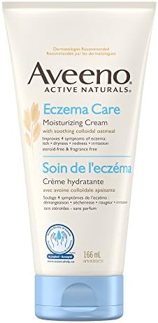 Aveeno Eczema Care Moisturizing Cream – Itchy Skin, Dry Skin, Sensitive Skin, Skin Treatment – Fragrance Free, 166mL