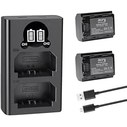 Cargador Celular Watts 2 X NP-FZ100 Batería de Repuesto y Cargador Dual Compatible con Sony A9 A9R A9S, Alpha9 9R 9S, Sony a7iii Batería A7RIII A7R3 Digital Camera
