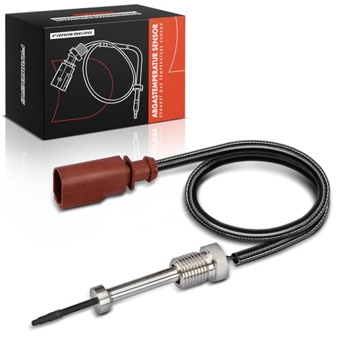 Frankberg Exhaust Gas Temperature Sensor EGT Sensor 2-Pin Compatible with A1 Sportback Toledo IV Rapid Spaceback California T6 Camper Multiva.n VI Replace# 04L906088 Series