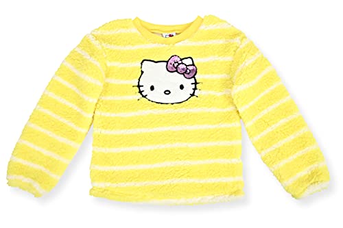Hello Kitty Girls Sherpa Fleece Jogger Set 2 Piece Crew Neck Sweatshirt and Sweatpants2