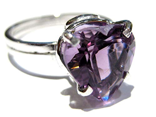Bague cœur améthyste en argent 925 pour sublimer votre style quotidien