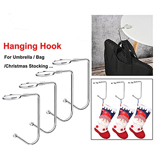 4 Pezzi Porta Calza di Natale Gancio di Metallo