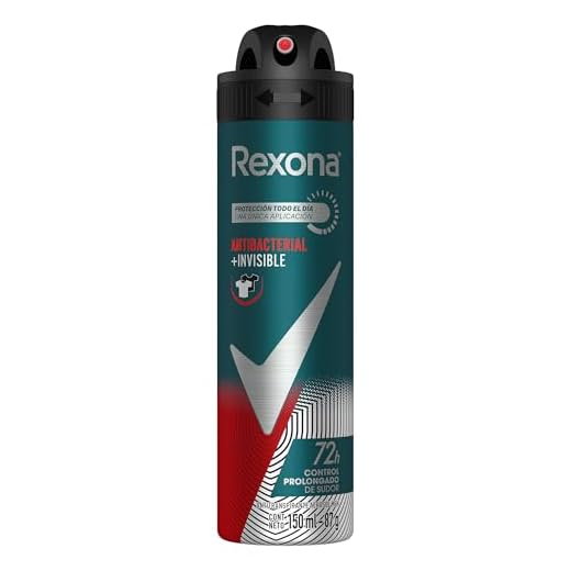 Desodorante Antitranspirante Aerosol Masculino Rexona Antibacterial + Invisible 72 horas 150ml (A embalagem pode variar)