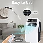 Shinco 8,000 BTU Portable Air Conditioner, AC Unit with Built-in Cool, Dehumidifier & Fan Modes for Room up to 200 sq.ft, Conditioner Remote Control, 24 Hour Timer, Installation Kit - Image 5