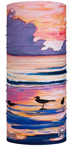 Image of BUFF CoolNet UV Neck Gaiter, UPF 50 Sun Protection, Breathable, Versatile, Quick Dry Face Mask, Multi-Colored, Adult Size