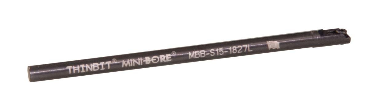 THINBIT MBBS151827L 3/16 inch Diameter, Steel, TD Style, Left Hand Boring bar for 0.270" Diameter and Larger bores.