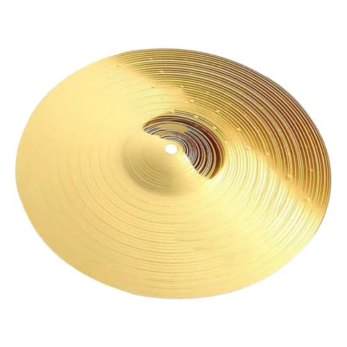 CIMAXIC Jazz Drum Cymbals 14'' Metal Practice Drum Cymbal Set Tilt Crash Straight Hold