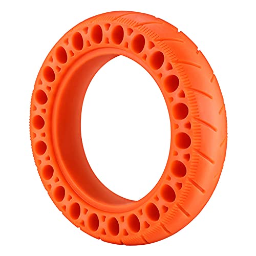JYCCH Neumático de Scooter eléctrico, neumático de Goma Delantero o Trasero de 9,5 Pulgadas, Rueda Duradera de Repuesto, neumático sólido sin cámara para Scooter eléctrico M365 (Naranja)