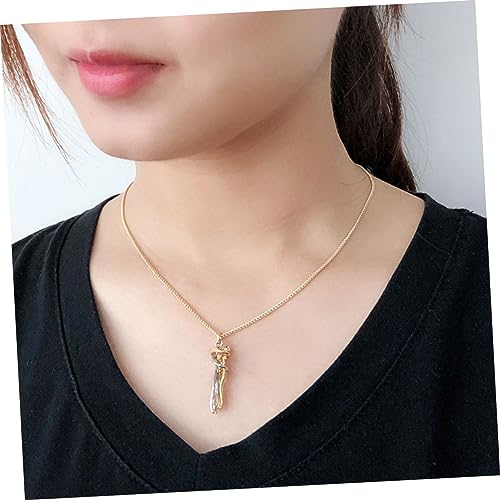 HAWILLOSCH Collier De Couple Enlacé Élégant Doré, Pendentif Romantique, Bijoux Pour Couples, Présent Saint-valentin, Fête, Usage Quotidien, Accessoire – vue 7