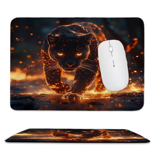 Guuogxan La Panthère Noire Tapis de Souris Portable Mini 24 x 28 cm nm-302