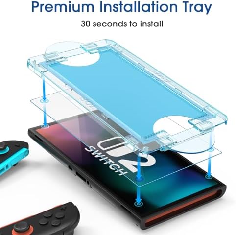 amFilm Auto-Alignment OneTouch for Nintendo Switch 2 Screen Protector 2025 - 2