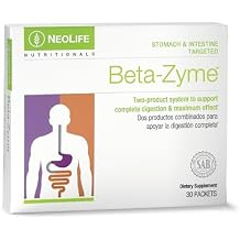 NeoLife - Beta-Zyme Digestive Enzyme Blend Tablet - Plant-Sourced Digestive Enzymes, Betaine Hcl, Ox Bile, Digestion Supplements - 30 Packets