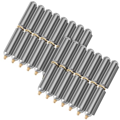 Zonon 15 Pcs 6 Inch Weld on Hinges Bullet Barrel Weldable Hinges, Zerk