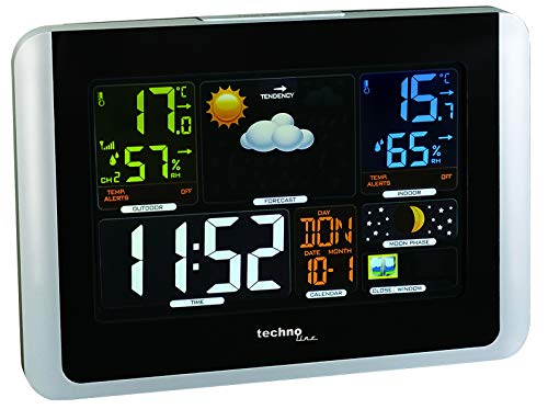 Foto von Technoline Wetterstation WS 6442 inkl. Außensender TX960-TH, Außentemperatur, Innen- und Außenluftfeuchte, Wettervorhersage und Wettertendenzanzeige, Temperaturalarm, farbiges Display