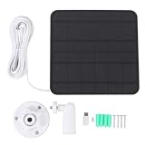 Phefop Solar Panel Charger 12W for Security Camera IP66 Outdoor Solar Panel with 9.8ft Cable 360 Adjustable Mount for Bird Feeder Spotlight Stick Up Cam Battery