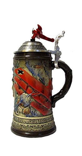 Chope de bière allemande Red Baron le cadeau idéal pour collectionneur