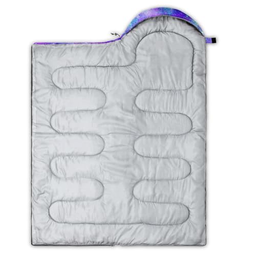 Image of QOOMO Axolotl Cute Camping Sleeping Bags,3 Season Warm & Cool Weather,Lightweight,Waterproof Sleeping Bags for Adults & Kids,Traveling,and Outdoors