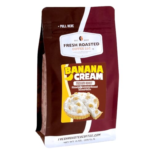 Fresh Roasted Coffee, Banana Cream Flavored Drip Ground Coffee, Medium