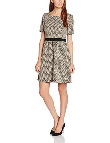 TAIFUN by Gerry Weber Café de Flore Vestido, Beige (Crème Brûlée Gemustert), 40 para Mujer