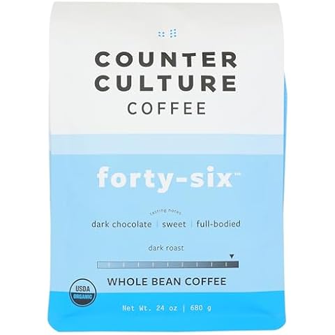 COUNTER CULTURE COFFEE Organic Forty Six Blend Whole Bean Coffee, 24 OZ Cover