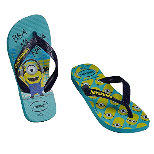 Chinelo Minions, Havaianas, Criança Unissex, Amarelo/Preto/Amarelo, 27/28