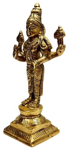 Estatua de Bronce de Lord Vishnu para Decoración miniatura 3