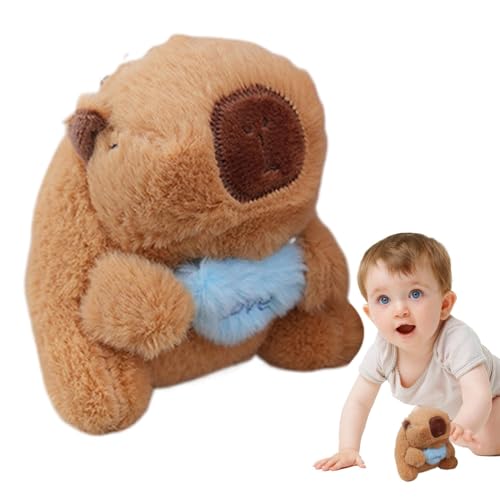 Genérico Carpincho de peluche, dije para bolso de felpa | Lindo colgante para bolso de carpincho relleno,Decoración de mochila coleccionable, colgante de llavero de animal para bolso Genérico Carpincho de peluche, dije para bolso de felpa | Lindo colgante para bolso de carpincho relleno,Decoración de mochila coleccionable, colgante de llavero de animal para bolso