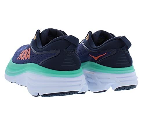 HOKA ONE ONE Bondi 8 Womens Shoes Size 6, Color: Outer Space/Bellwether Blue2