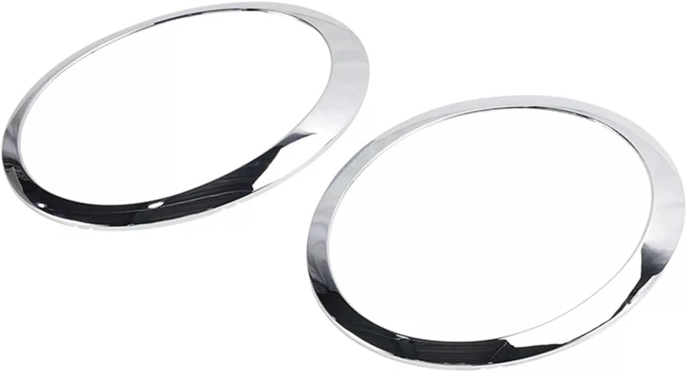 Car Headlight Frame Trim Ring Cover Compatible with BMW Mini Cooper R50 R52 R53 2001-2006 63126917835,63126917836 Automobile Accessories(F55 56 57 2014-2022,4pcs Chrome)