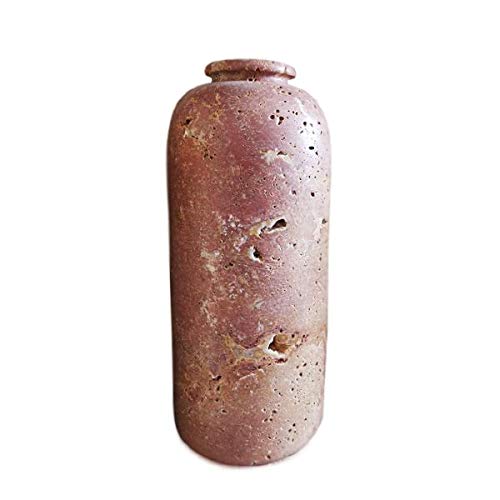 Vase de table en traversin rouge 25 cm, stable et ideal pour sublimer les grandes tiges