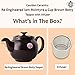Cauldon Ceramics Re-Engineered Ian McIntyre Brown Betty 4 Cup Tea Pot with Infuser | Redesigned Brown Betty Teapot | Traditional Ceramic Teapot | 30 fl oz | Authentic Made in England Teapot