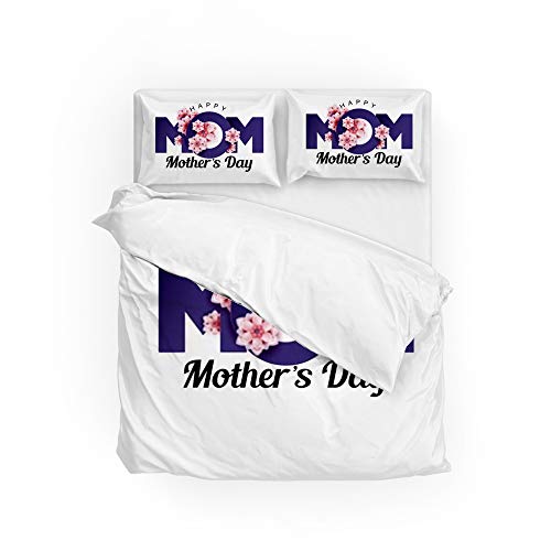 Housse de couette en microfibre de polyester CHEHONG anti-plis Queen - 2