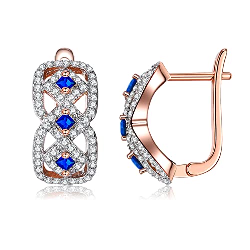 Boucles d'oreilles de cerceau or rose pour un style urbain chic
