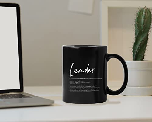 Taza de café de cerámica negra 11 oz miniatura 2