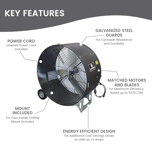 Schaefer VKM42-2-B-O Versa-Kool Mobile Fan, view 2