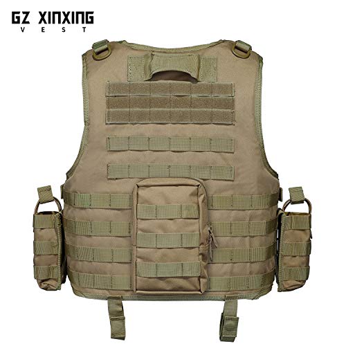 Gz Xinxing Tactical Airsoft Paintball Vest (Tan) #TOP2