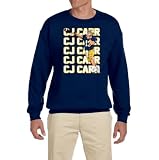 Tenacious Tops CJ Carr Text Pic Crew Neck Sweatshirt ADULT MEDIUM Navy