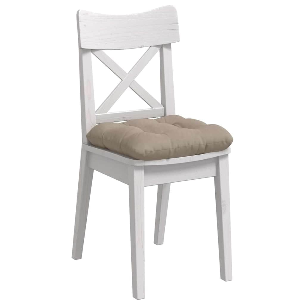 Set da 4 Cuscini per Sedia Microfibra 40x40cm Tortora
