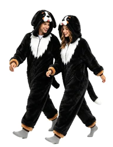 ABPTBAZ Bernese Mountain onesie adult Unisex Adult Pajamas Halloween Christmas Party Cosplay Costume