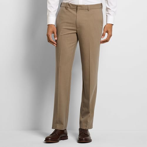 Van Heusen Men's Micro Hatch Soft Lux Straight Leg Pant, Tiger's Eye Khaki - Soft Lux, 30IN by Van Heusen - Used condition - Image 3